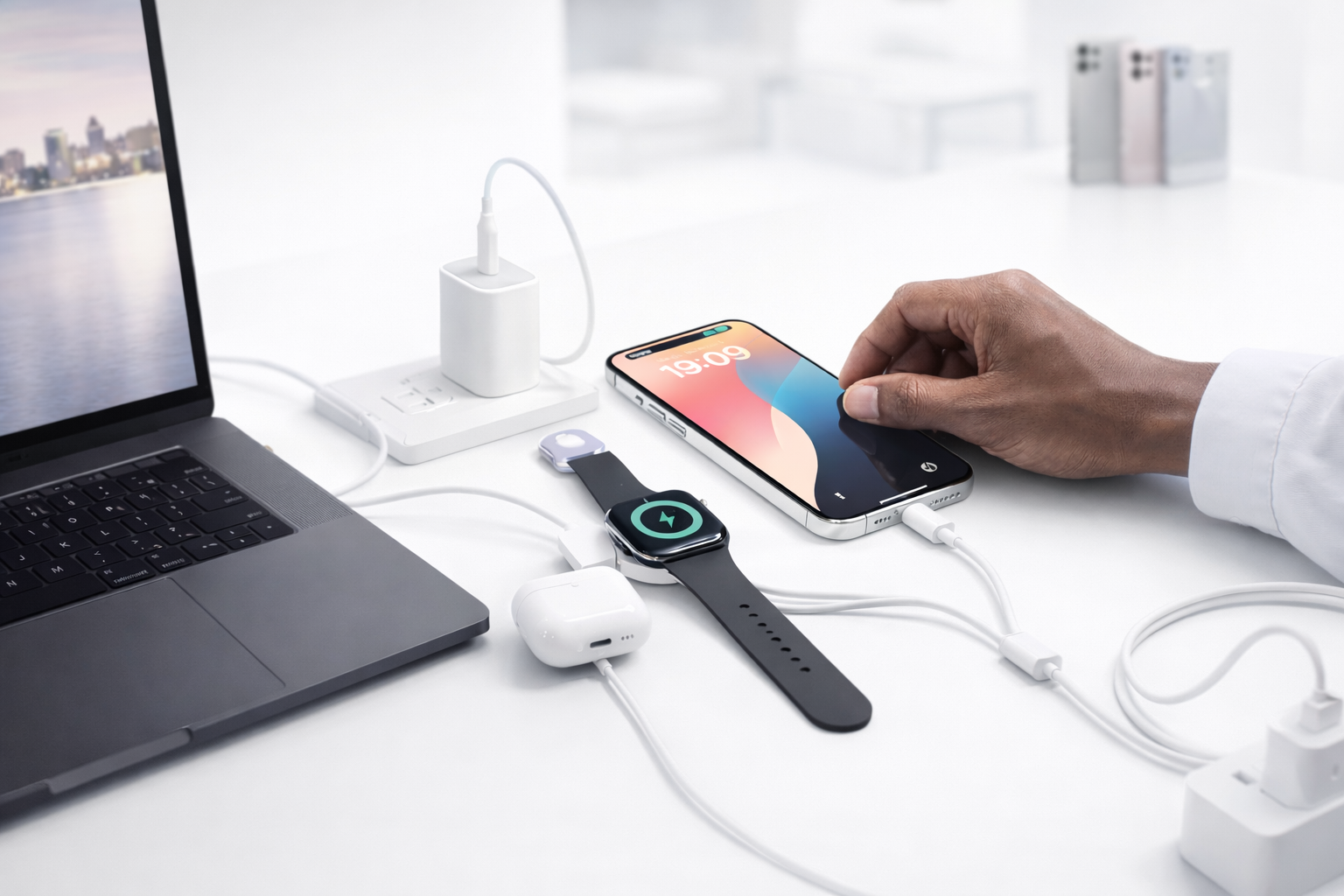 3 in 1 Type-C & Magnetic Wireless Cable